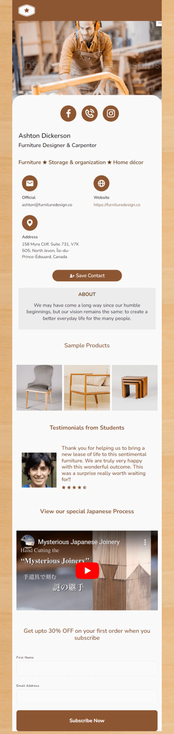 15_Furniture Designer& Carpenter